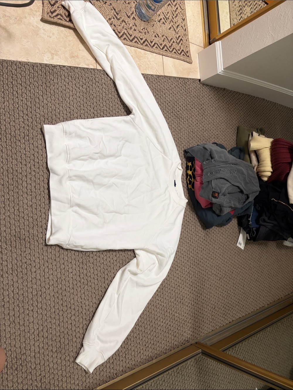 GAP White Crewneck Sweater - Women's Scoop/Crew